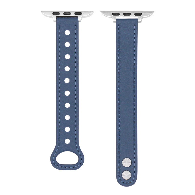 Læderurrem til apple watch series 8 7 6 5 4 3 se 38mm 40mm 41mm 42mm 44mm 45mm til iwatch ultra 49mm udskiftning af håndledsrem: Beige / 14mm