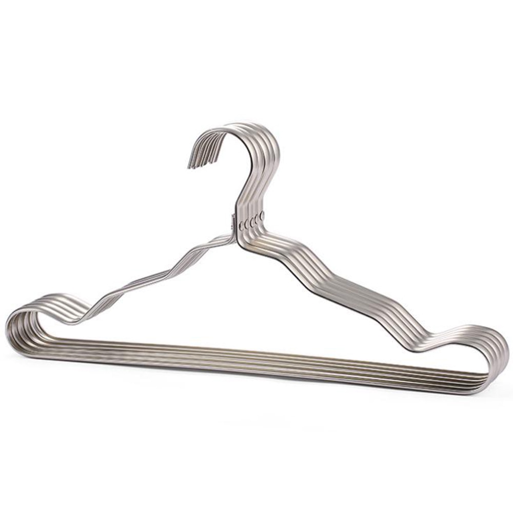 1pc Clothes Hanger Drying Rack Aluminum Alloy Anti-skid Hanger For Clothes Wardrobe Storage Hanger: 04