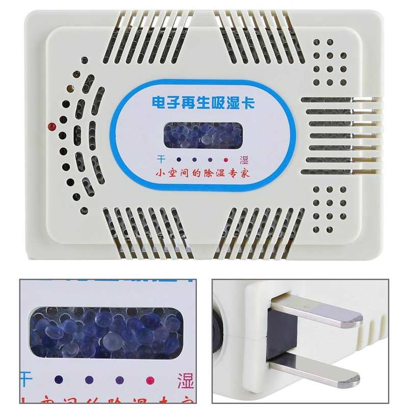 Mini Reusable Electric Dehumidifier Home Room Moisture Removal Absorb with Silica Gel Moisture Dehumidifier