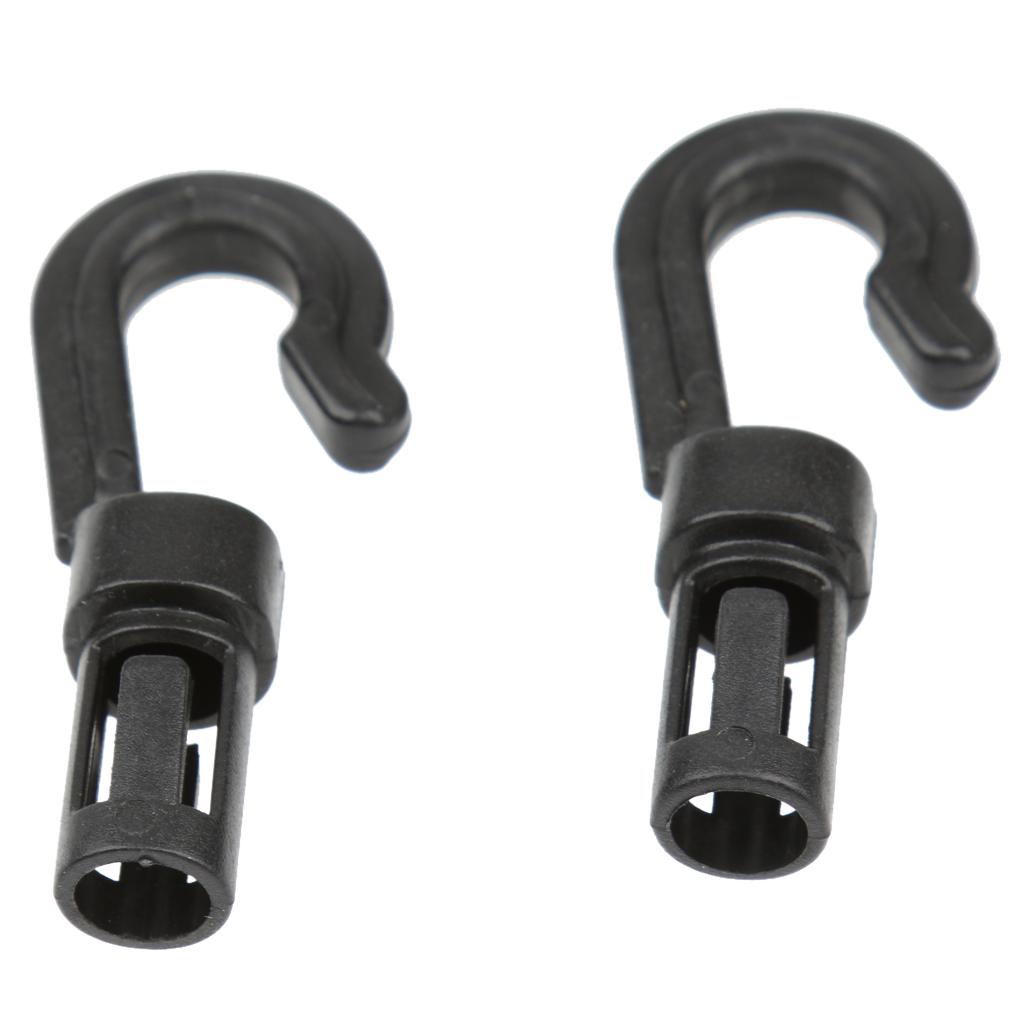 10 stuks j-vormige bevestigingshaken/bungee-haken voor kajak-, kano- en peddelaccessoires