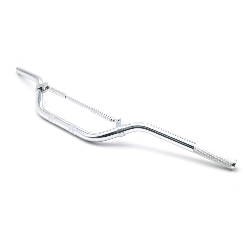 Moottoripyörän ohjaustanko 22mm 7/8 '' moottoripyörän alumiiniseoksesta valmistettu ohjaustanko 50cc 70cc 110cc 125cc 140cc likakaivopyörä mönkijä: Hopea