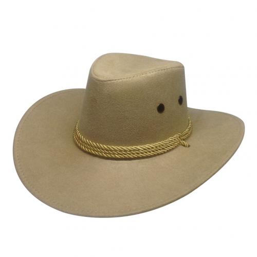 Hombre verano viaje visera de ala ancha Casual equitación sombrero de cowboy del oeste gorra de verano sombrero de vaquero sombrero de verano Cowboy sombero gorro sombrero: Beige