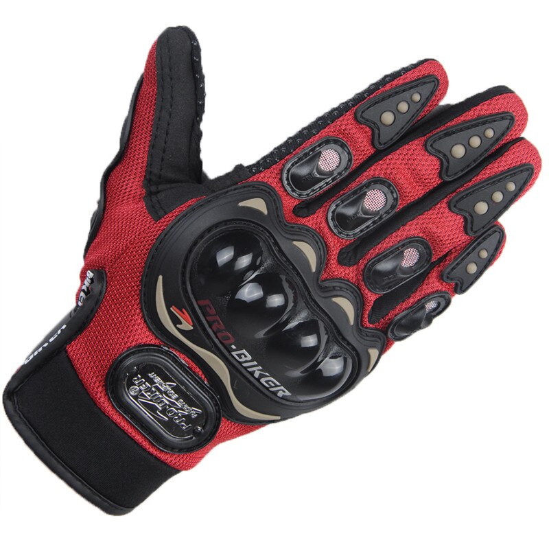 Pro-Biker Handschoenen Moto Moto Rcross Volledige Vinger Man Vrouwen Moto Rcycle Handschoen Fiets Handschoen: red / XXL