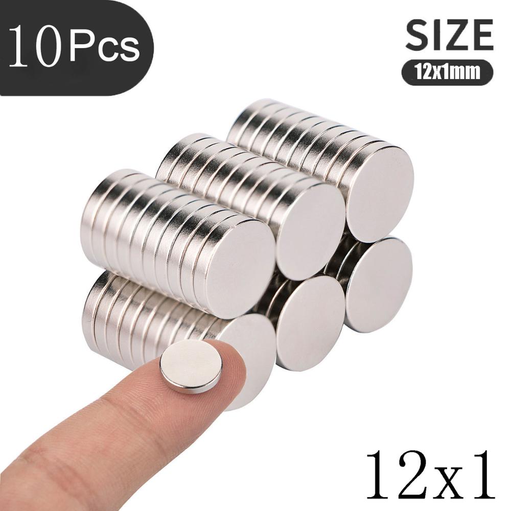 20PCS/Lot 10x1mm 12x2mm 12x1mm Small Round Magnet Round Magnet Strong magnets Rare Earth Neodymium Magnet: 10pcs(12x1)