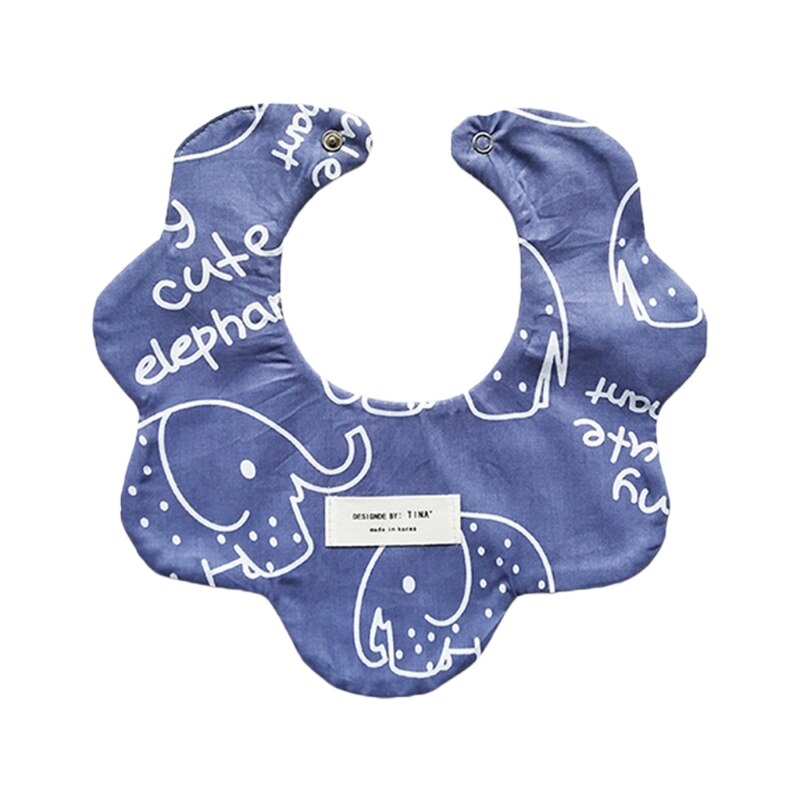 Bavaglini per neonati in morbido cotone stampa su due lati asciugamano Saliva neonati ragazze alimentazione alimentare panni Burp grembiule Bandana roba per bambini: 3