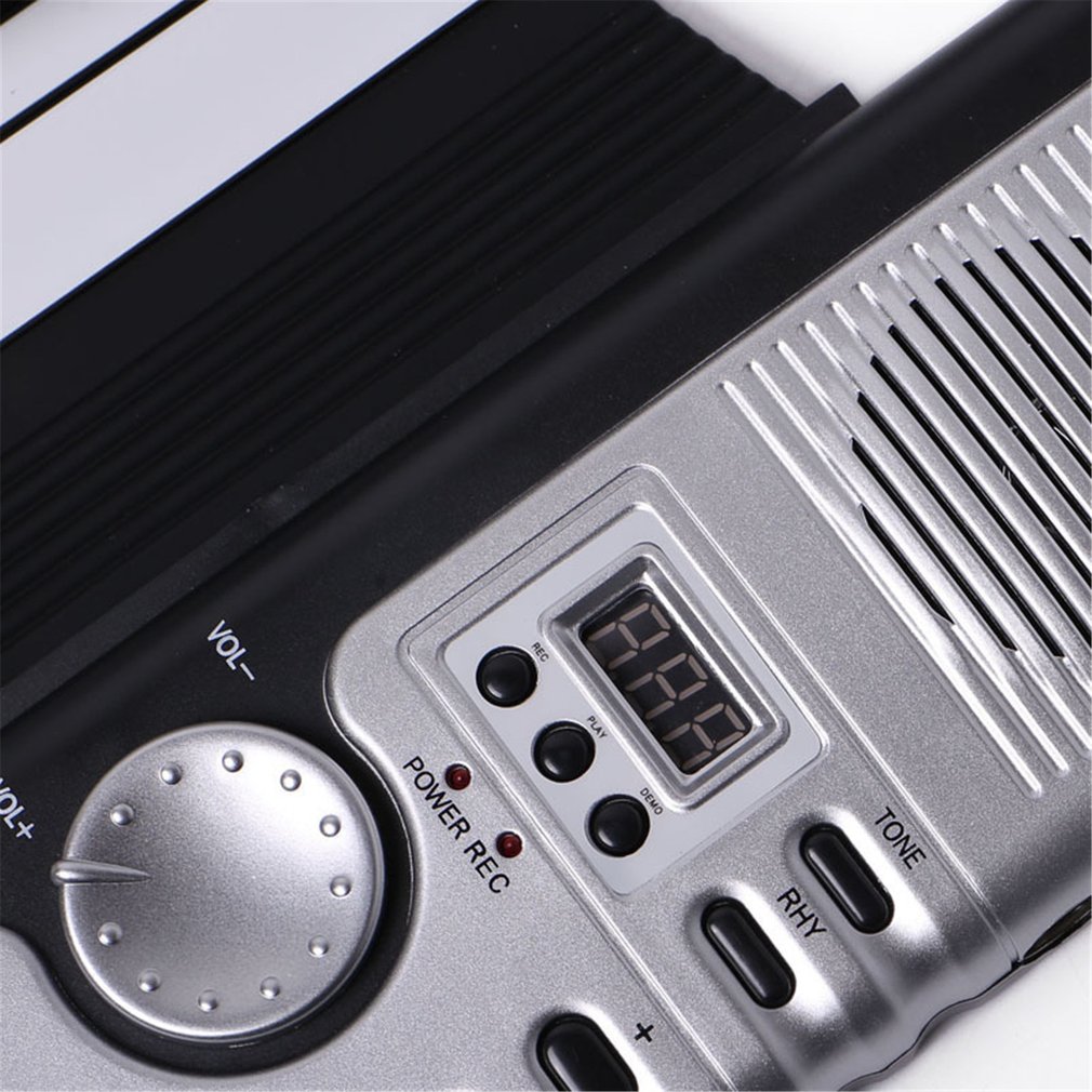 61-Key Hand-Rolled Piano With Speakers Beginner Piano For Children Midi Recording Playback Function Dual Keyboard Function