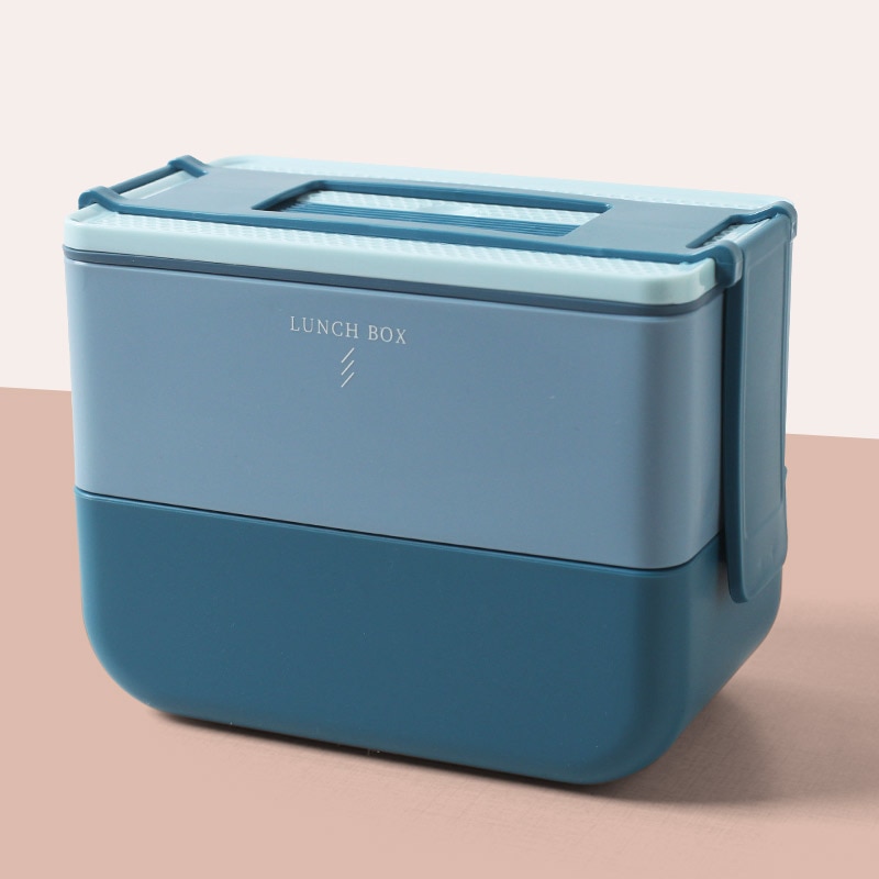 Madpakke mikroovn bento box beholdere madopbevaring frokostkasse picnic lækagesikker 800ml 1600ml