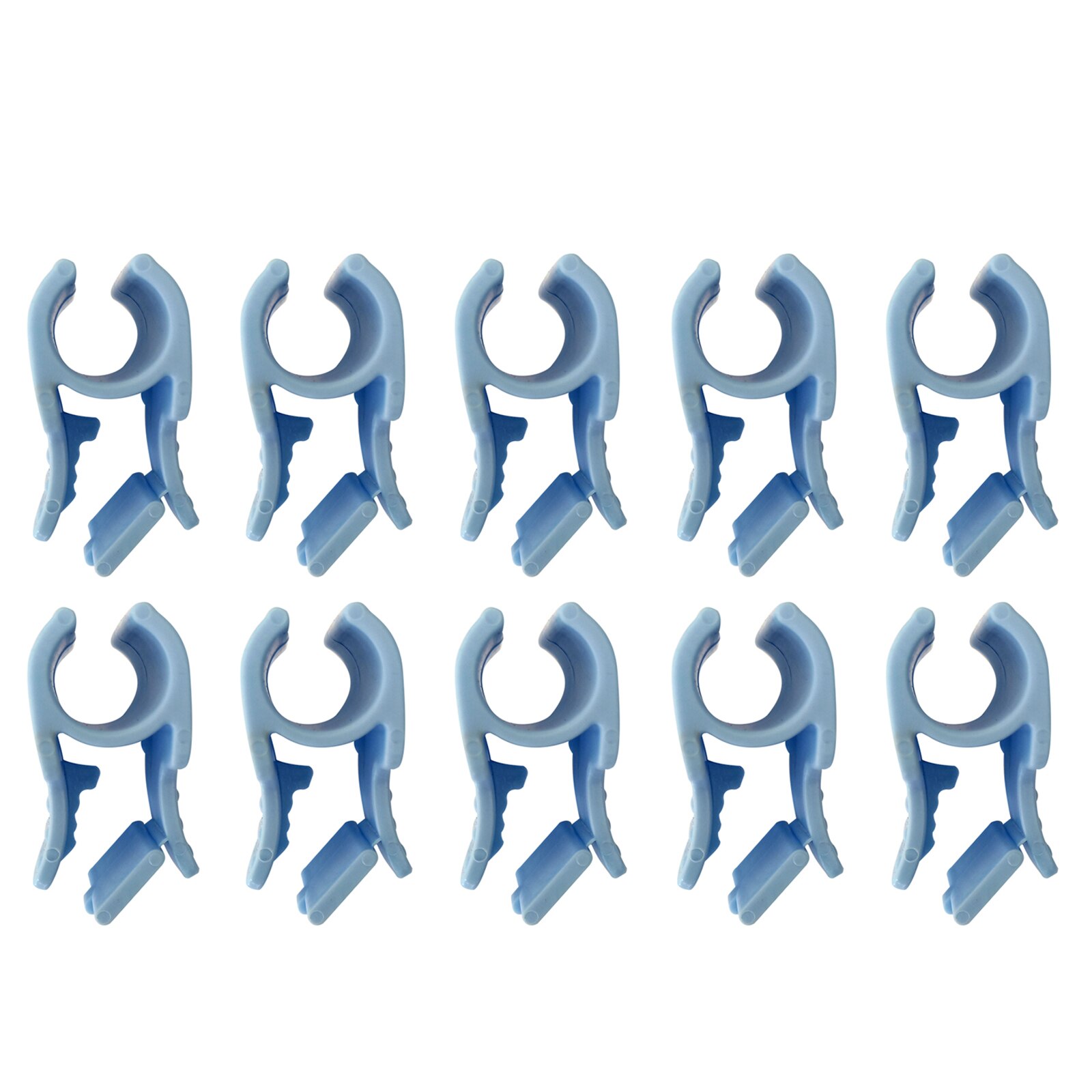 Saldering Hoop Clips Klem Pijp Plastic 10 Stuks 16Mm Mesh Pp Plant Stakes Schaduw Rij Cover Film Kas Accessoires