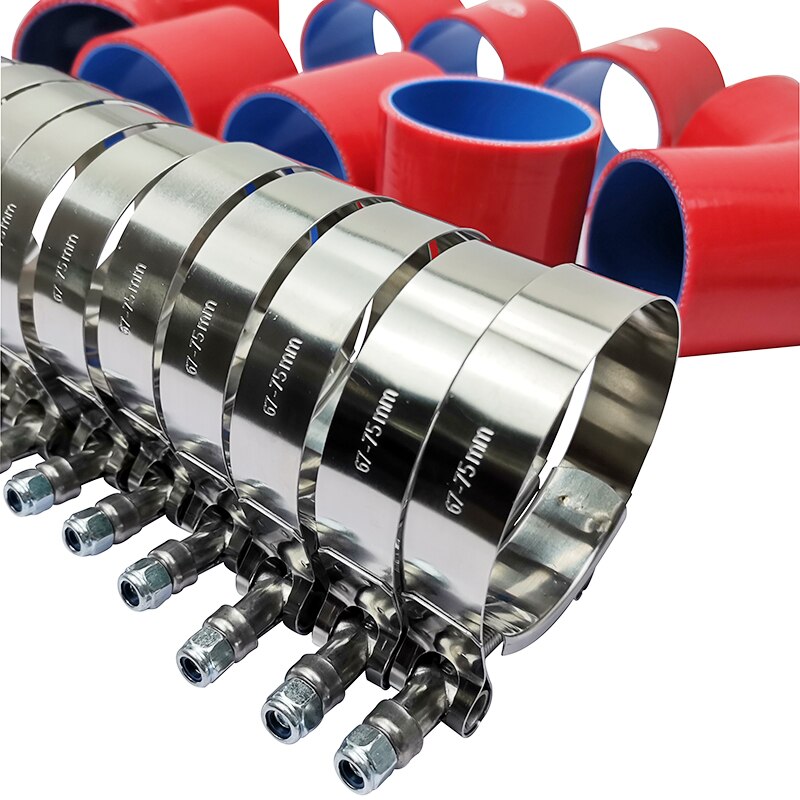 2.0" 51mm /2.25" 57mm/ 2.5'' 63mm / 3'' 76mm Silicone Hose Pipe Turbo Intake Universal Intercooler Turbo Piping kit