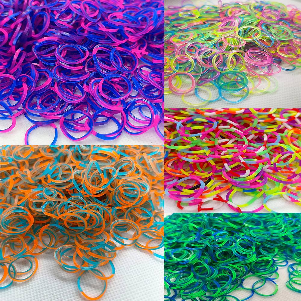 DIY telar pulsera de goma niñas niños pulsera decorativa muñeca collar clásico hecho a mano joyería de juguete