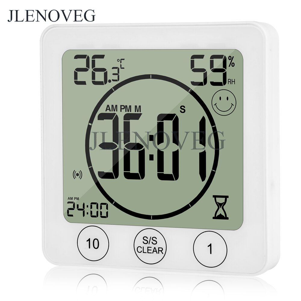 Waterdichte Badkamer Klok En Timer Voor Douche, Digitale Waterbestendig Douche Wekkers Met Zuignap, water Proof Bathro