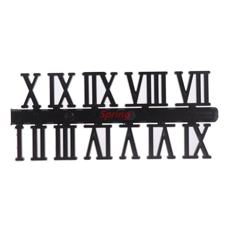 - Clock Dial Digital Mechanism Parts Card Clock Accessories Roman Numeral DIY Digital Replacement Gadget Repair Clock Parts: Black