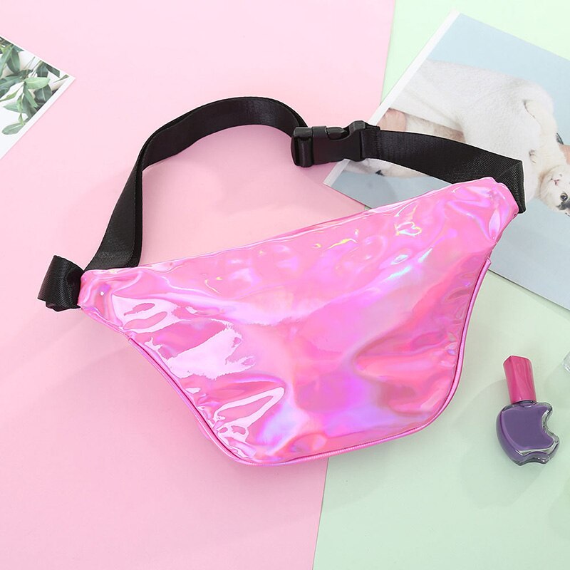 Venda quente mulheres holograma cintura saco pacote crossbody ombro saco de viagem bolsa-b5