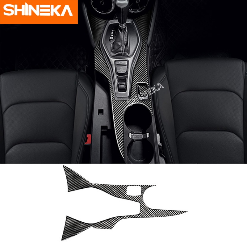 Shineka Koolstofvezel Accessoires Voor Chevrolet Camaro + Auto Interieur Dashboard Frame Decoratie Sticker Voor Camaro