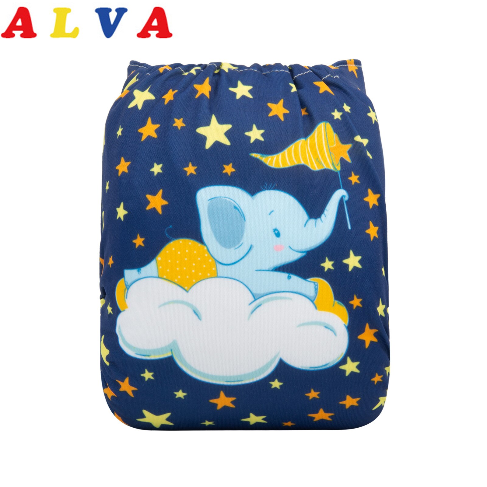 ALVABABY Cloth Diapers Baby Printed Positioning Cloth Nappy with 1pc Microfiber Insert