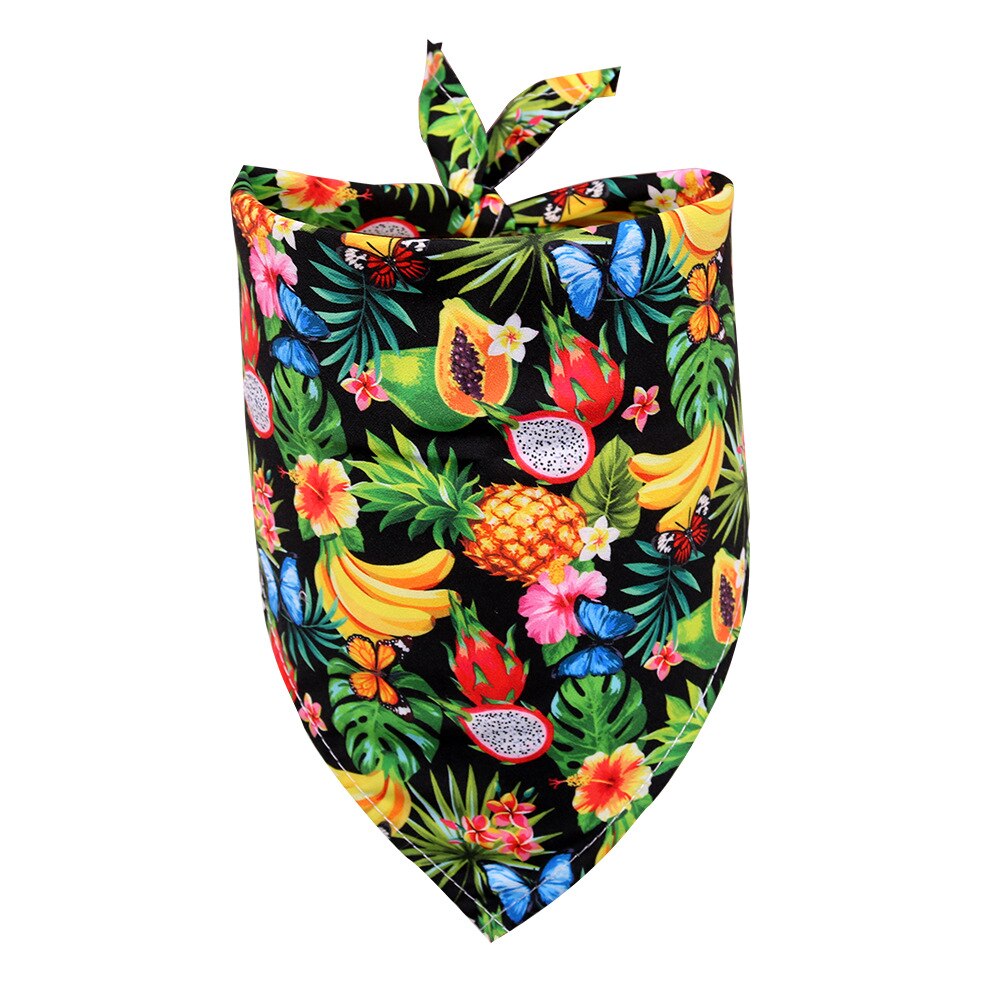 Hond Bandana Fruit Stijl Kleine Hond Kat Puppy Bandana Sjaal Polyester Honden Bandana Slabbetjes Zomer Honden Huisdieren Accessoires: pitaya / M- 65x42x42cm