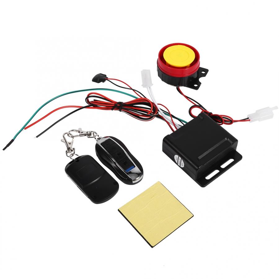 Motorcycle Bike Anti-theft Security Alarm System Remote Control 12V