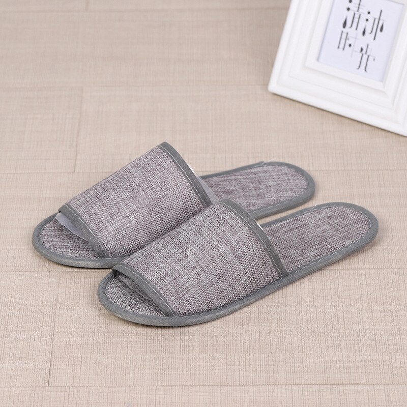 Simple Slippers Men Women Hotel Travel Spa Portable Slippers Solid Folding House Home Floor Towel Slippers Indoor: 2
