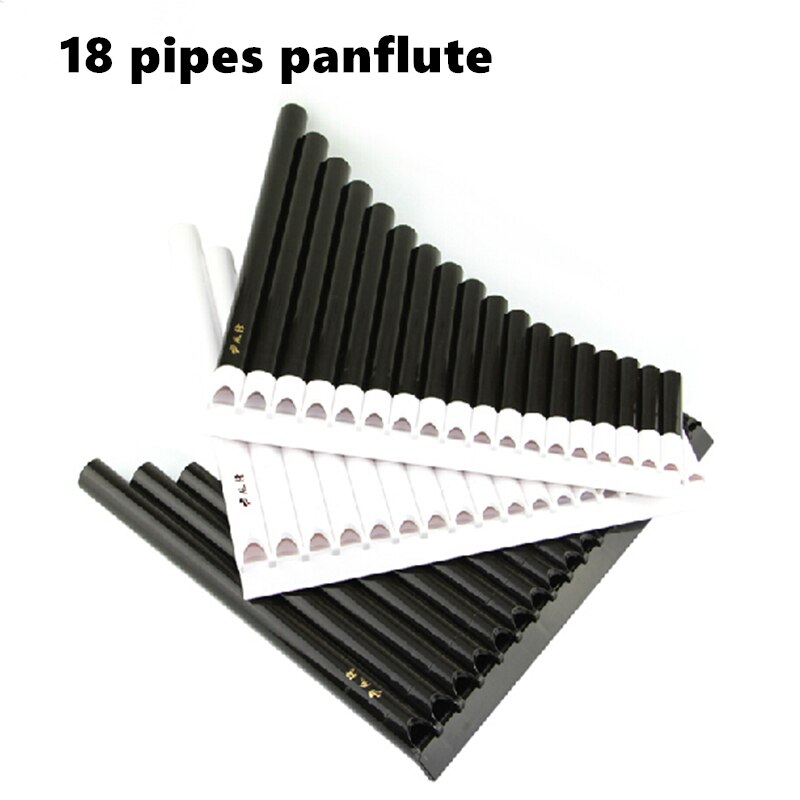 Pan Fluit 18 Buizen Abs Wind Instrument Panfluit C Sleutel Flauta Handgemaakte Panflute Flauta Folk Muziekinstrumenten 18 Buizen Panflute