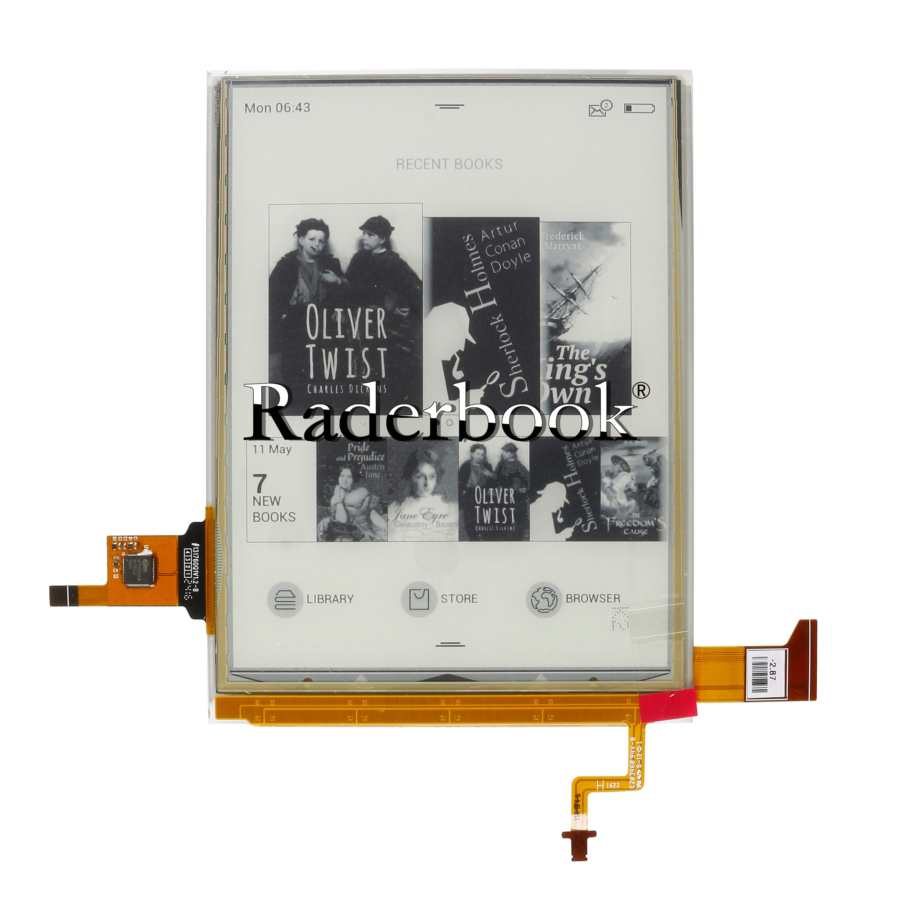 6 Inch ED060XH8 Lcd En Touch Panel Met Backlight Voor Kobo Aura Editie 2 Reader Ebook Scherm Matrix Voor Kobo aura Editie 2