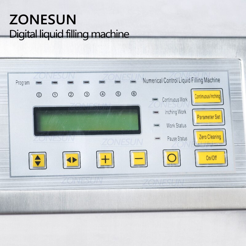 ZONESUN Numerical control liquid filling machine on the English control panel GFK-160 5-3500ml