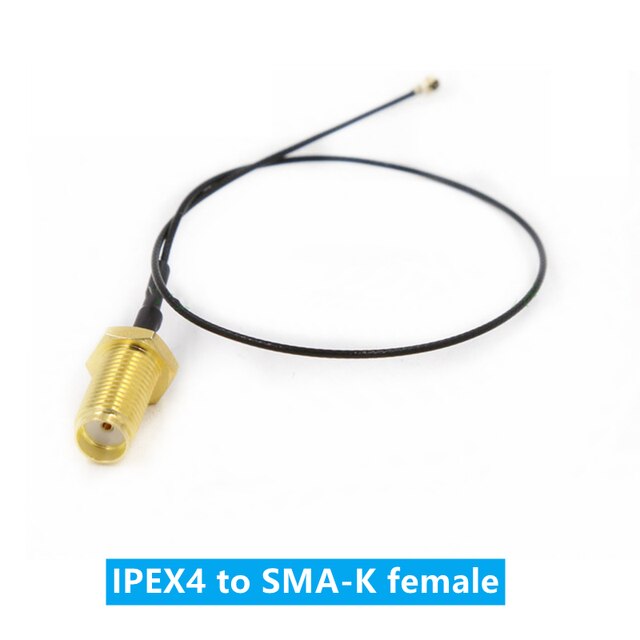 2 pièces SMA / RP-SMA femelle à MHF4 IPEX IPX RF prise câble queue de cochon pour Mini 0.81mm carte PCI intel WIFI carte 10cm 15cm 20cm 30cm: SMA-K Female / 5cm