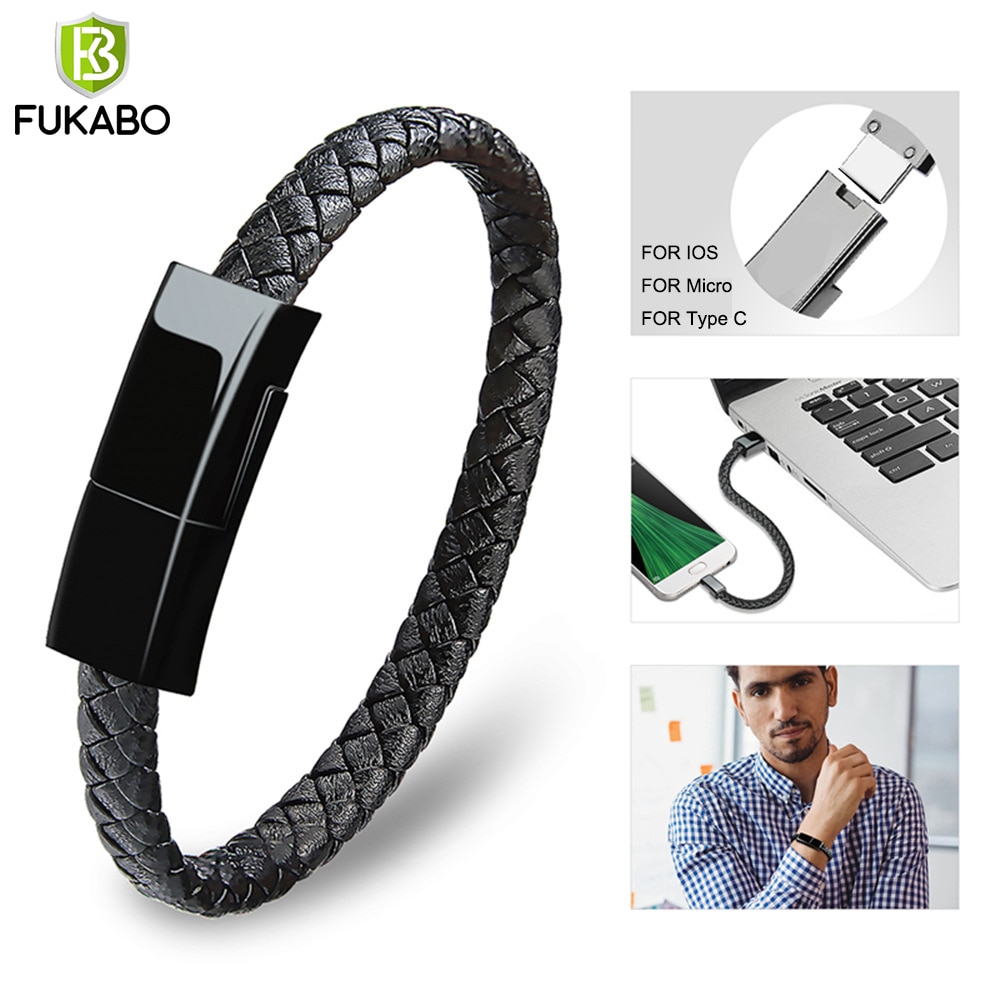 Armband Micro Usb Lightning Type C Usb Data Sync Opladen Snel Opladen Kabel Voor Iphone 12 11 Pro X xs Max Xr Xiaomi Android