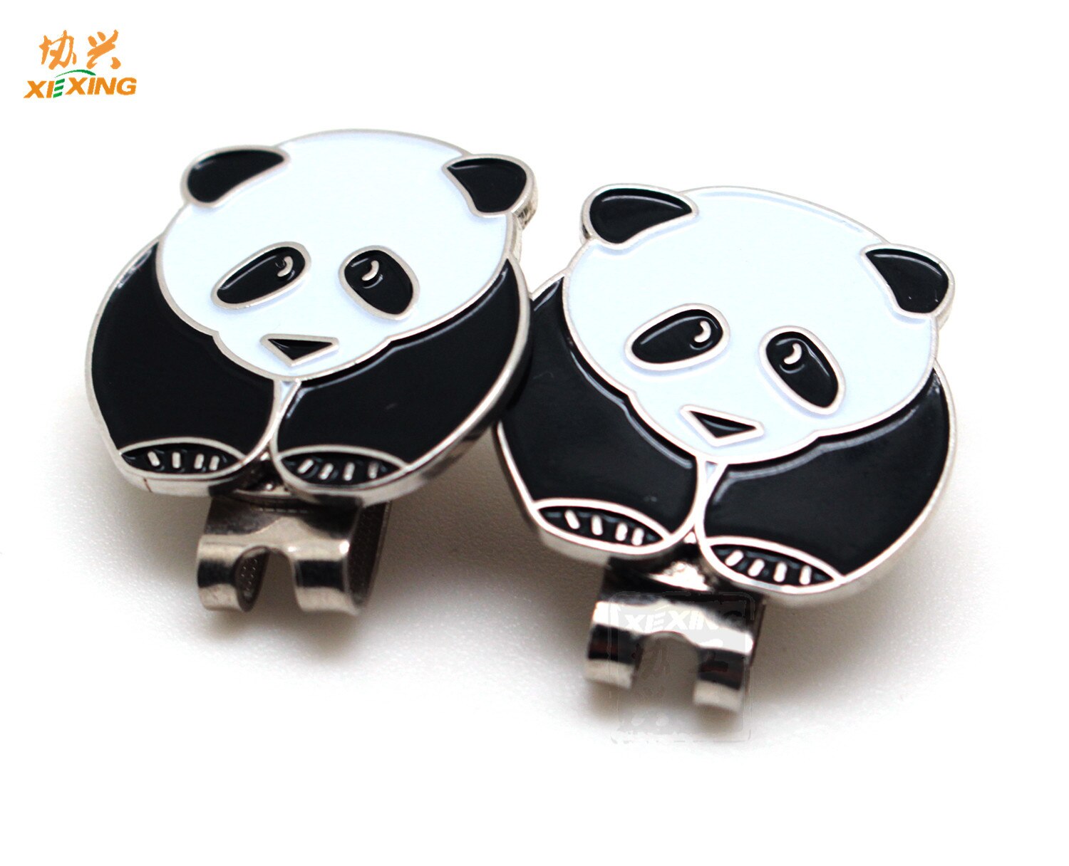 panda fajna przypinka robić czapki golfowej metalowy znacznik pozycji piłki golfowej metalowy lakier robić pieczenia balonowy klips robić kapelusza