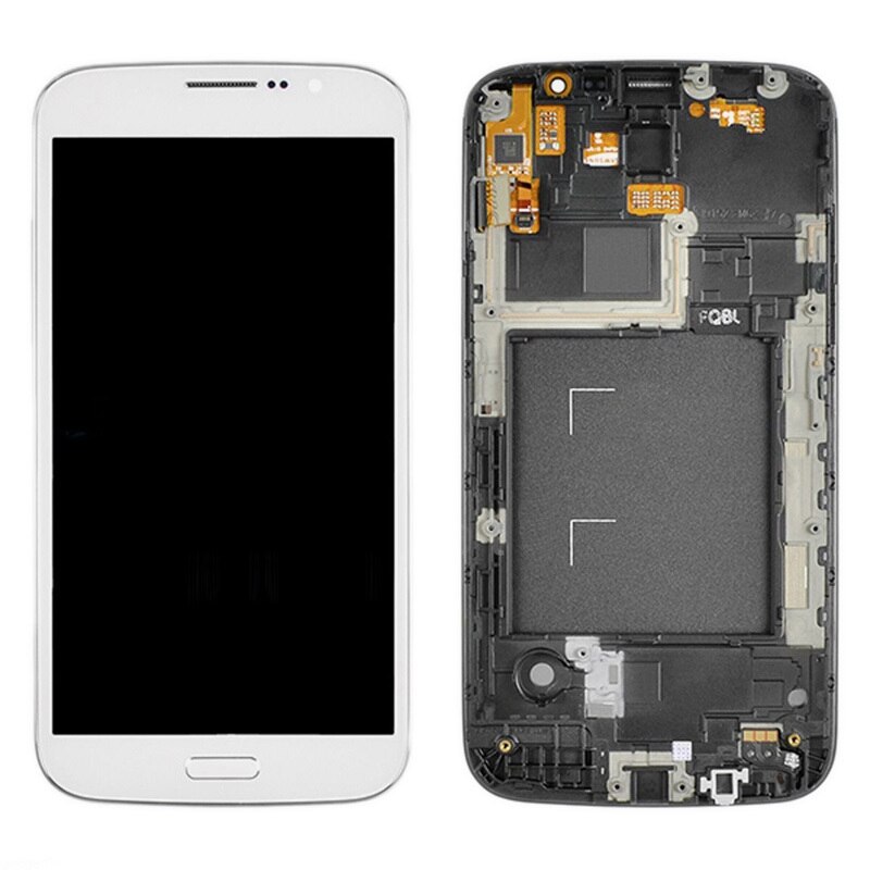 For Samsung Galaxy Mega 5.8 I9152 i9150 i9158 LCD Screen and Digitizer Assembly with Front Housing Replacement!: White assembly