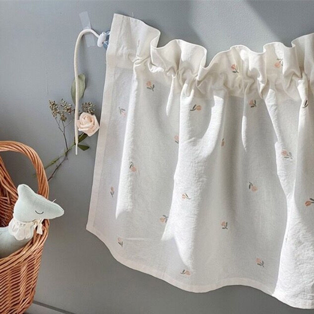 Ins Style-cortina bordada para coche de bebé, parasol de protección solar para ventana, protección UV para niños