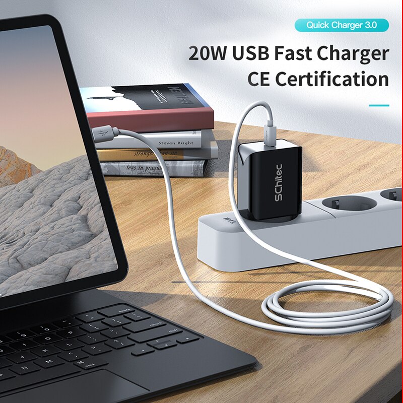 Schitec Dual USB Charger EU Plug Quick Charge 2.1A Wall Charger Max Mobile Phone Charging Mini Adapter Travel Charger for iPhone