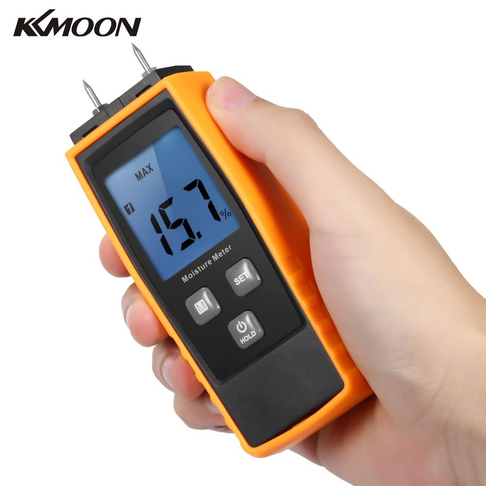 KKMOON Handheld Mini Digital LCD Moisture Humidity Meter Wood Plant Moisture Meter Detector Hygrometer for Timber Wood Drywall