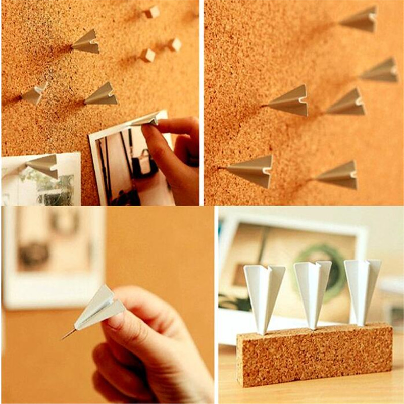 6pc vægspikepapirfly thumbtack foto vægdekoration korkbrætstifter tredimensionel tegneserie baggrund push pin
