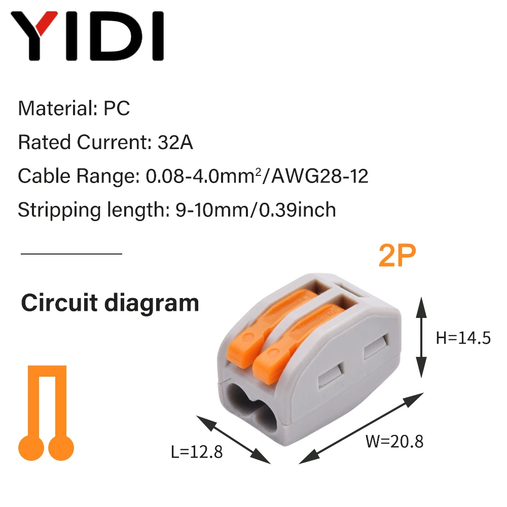 5/10pcs Fast Cable Wire Connector Compact Push In Quick Spring Splicing Multiplex Terminal Block Electrical Connection Conductor: army green / Under 5Pcs