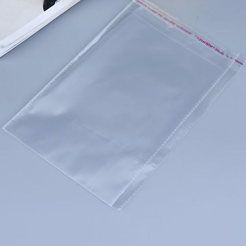 100pcs Self Seal Self adhesive Bag Transparent Storage Bags Jewelry Packaging Packaging Bags Home Plastic