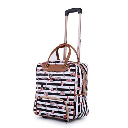 Chengzhi Mode Vrouwen Trolley Strepen Bagage Rollende Koffer Casual Reistas Op Wielen: 7