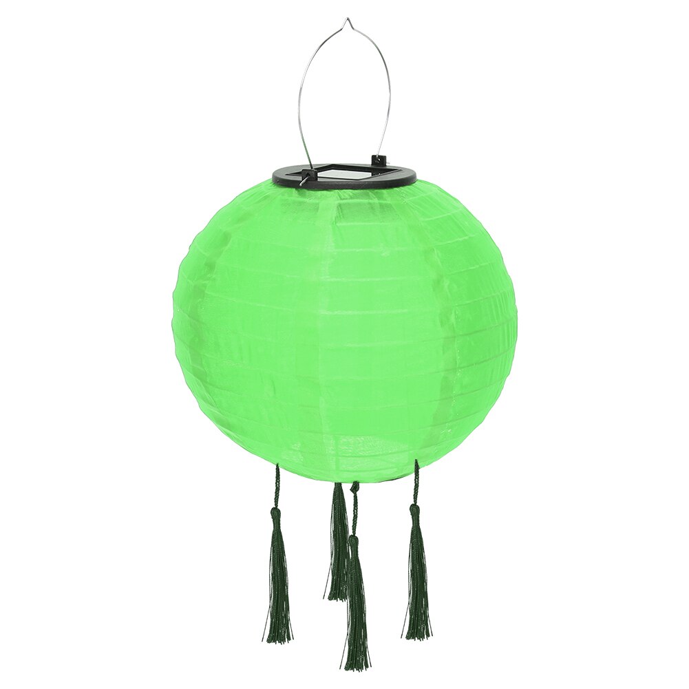12inch LED Solar Lanterns Solid Color Festival Light Waterproof Hanging Global Lamp Chandelier with Tassel Landscape Lighting: D