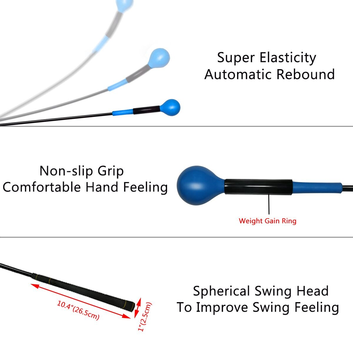 49 Inch Golf Training Power Equipment and Rhythm Training Golf Aids Swing Trainer Tool Dropshippin Outdoor Sports Entertainment