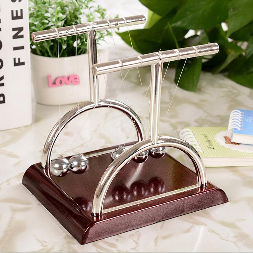 Newton – boule pendule en forme de T créative, boule d'équilibre, pendule physique, décoration de bureau, jouet classique
