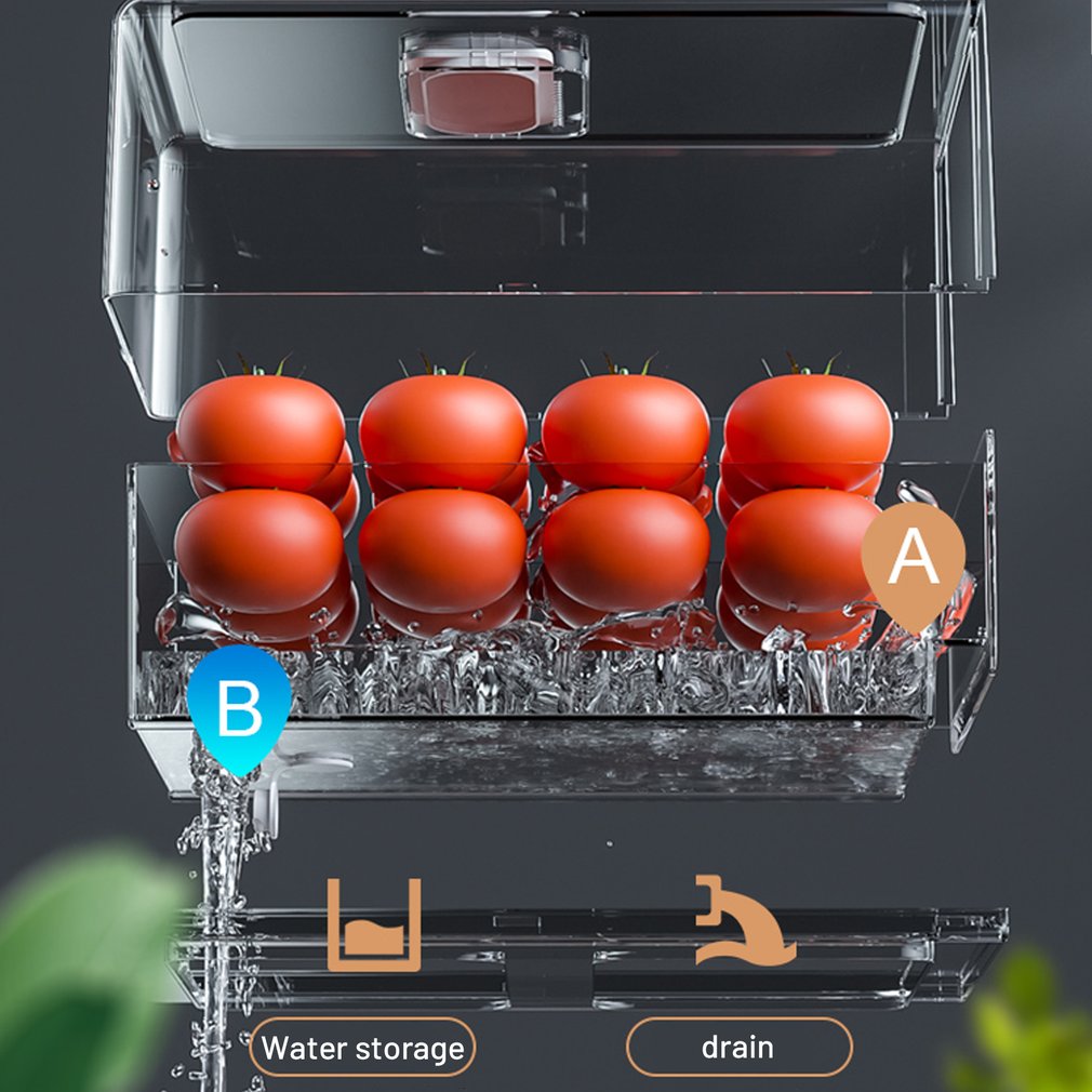 Refrigerator Organizer Bins Refrigerator Drawer Organizer Transparent Fridge Storage Bin Clear Pantry Food Storage Rack