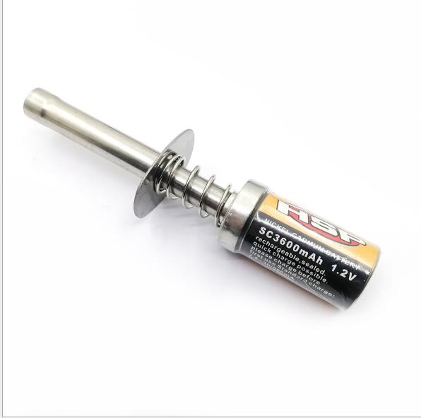 HSP 50608/10 3600Ah 1.2V Glow Plug Igniter Suitable for RC car 1/8 1/10 HSP 80101 Rechargeable glow Igniter-not Charger