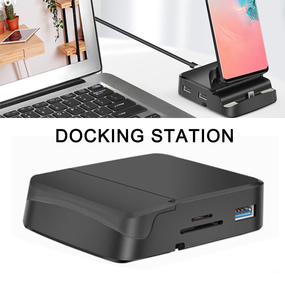 Adaptador USB, USB tipo C HUB Dex Station USB a USB 3,0 HDMI HUB USB para Samsung S20 nota para Huawei P40 Mate 30 Docking Station USB tipo C HUB