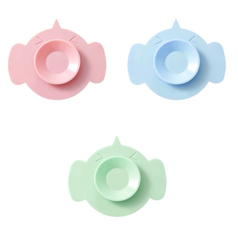 Tapis à ventouse Double face, bol antidérapant, plat à ventouse fixe en Silicone, dessous de verre pour bébés garçons filles en bas âge