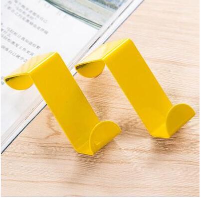 1set shape door Hanging hook Clothes Towel Cap Key Holder hat organizer storage rack coat stand Kitchen Cupboard dishcloth shelf: C
