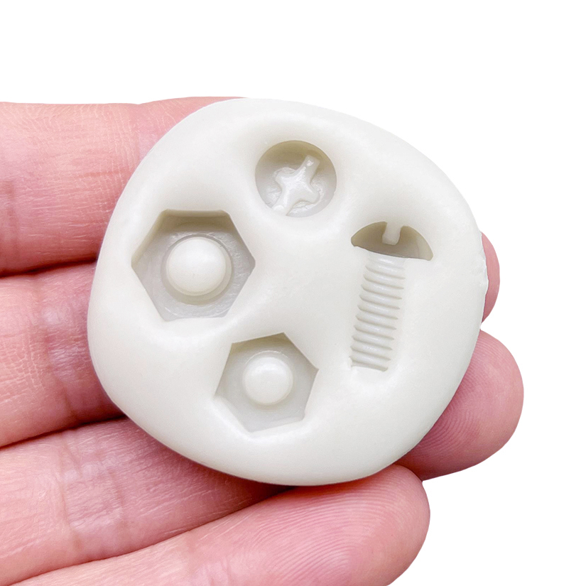 Bouten Moeren Siliconen Mal Sugarcraft Cupcake Bakvorm Fondant Taart Decoreren Gereedschappen