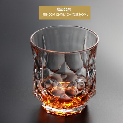 Verre en cristal trempé pour eau chaude et froide, 1 pièce, verres créatifs à vin blanc, liqueur à boire, whisky: 02