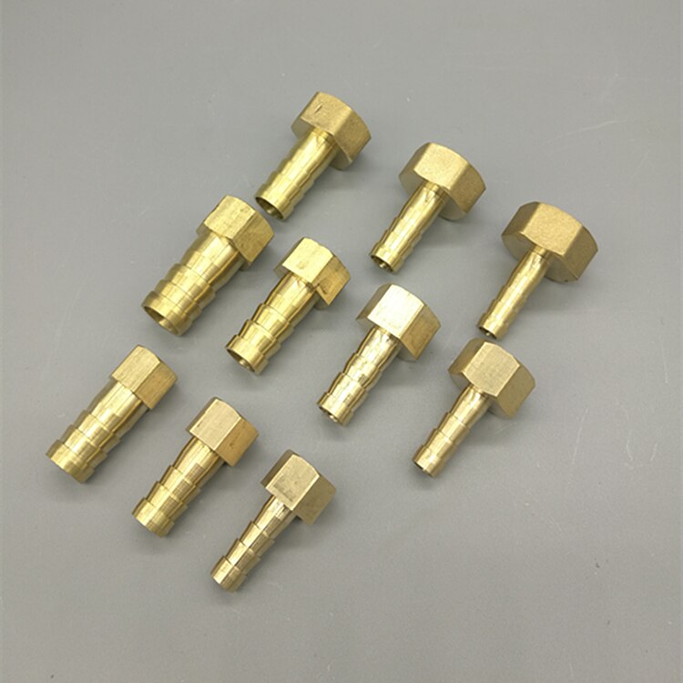 Raccordo per tubo flessibile in ottone 6mm 8mm 10mm 12mm 19mm Barb Tail 1/8 "BSP filetto femmina connettore rame giunto accoppiatore adattatore