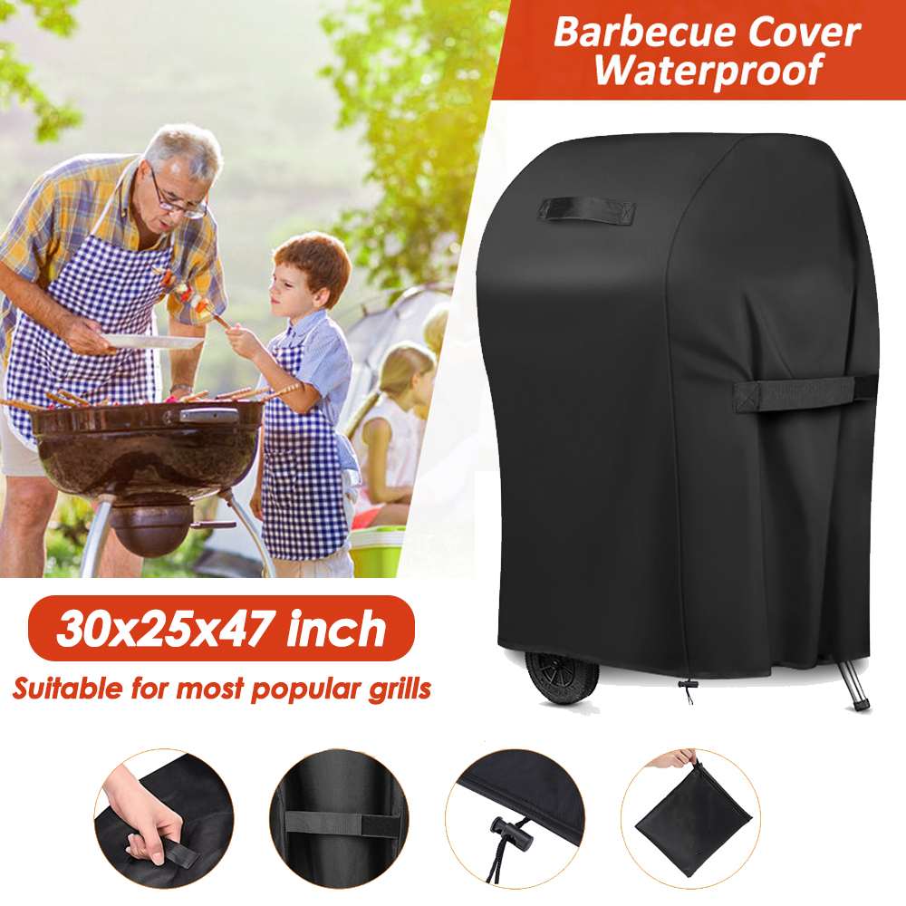 4 Sizes BBQ Grill Barbeque Cover Anti-Dust Waterproof Weber Heavy Duty Charbroil BBQ Cover Outdoor Rain Protective Barbecue