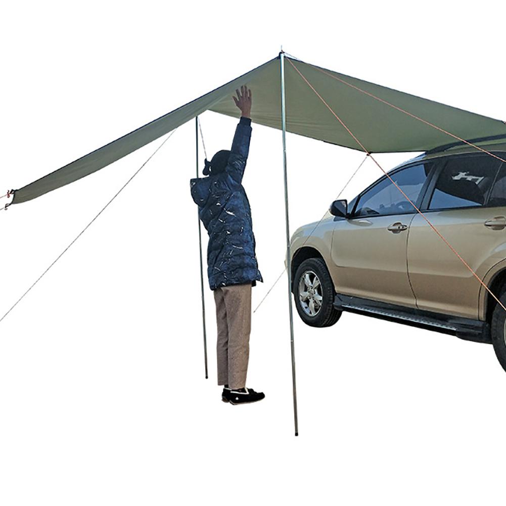 Toldo impermeable para coche, sombrilla para jardín, playa, tienda de campaña, lona para el lateral del automóvil, toldo de lluvia