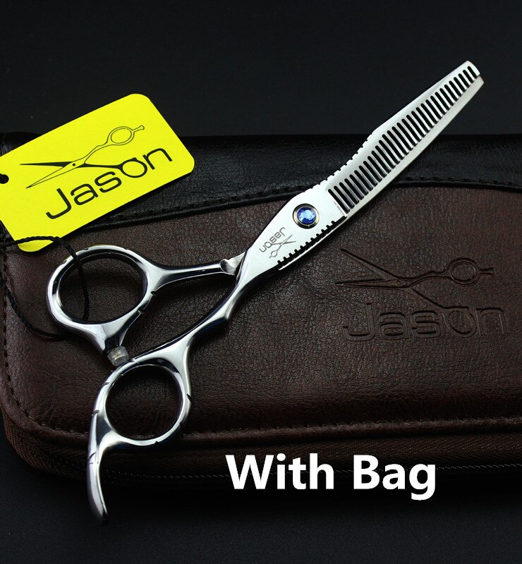 Ciseaux de Coiffure 6 Pouces - Acier JP 440C Coupe & Effilage - Outil Professionnel Barber: Un sac d'ajout d'éclaircissage
